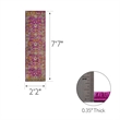 594192 Laraline Vintage Turkish Medallion Faded Fuchsia Area Rug 2'2