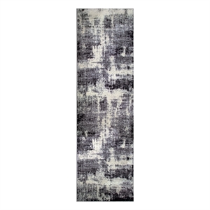 594275 Allerick Vintage Monochromatic Abstract Gray Area Rug Runner 1'9&quot x 5'11&quot