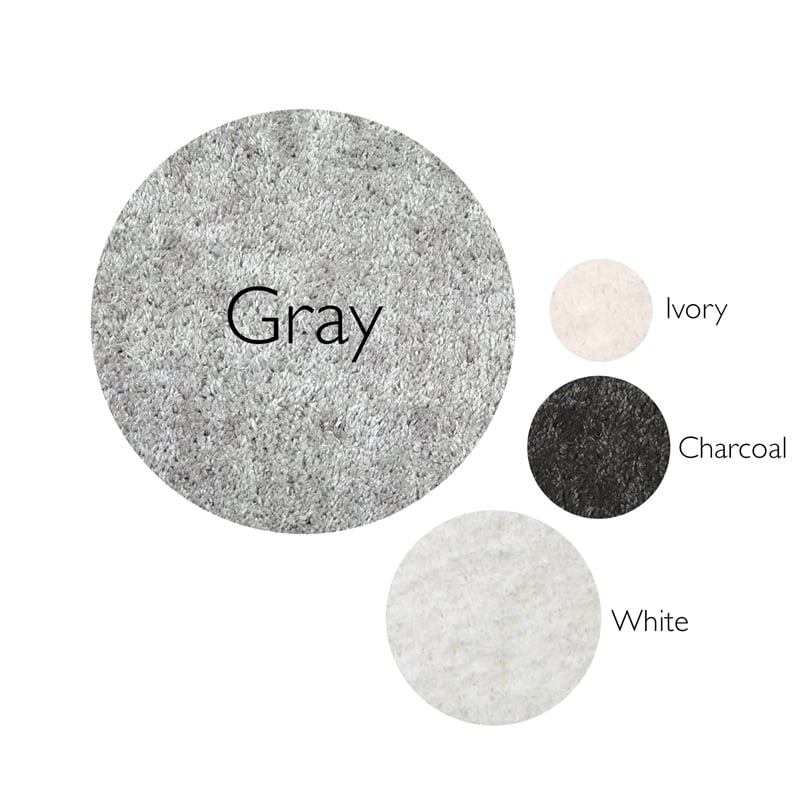 594564 Zielle Soft Shag Painterly Modern Rug Gray Area Rug Runner 2'2