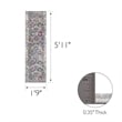 596155 Calian Vintage Patchwork Boho Chic Faded Area Rug Runner 1'9