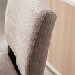 Leick Favorite Finds Wood Upholstered Back Bar Stool Set of 2 in Black/Gray