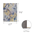 Leick Home 595280 Song Floral Indoor Outdoor Area Rug Rectangle 6'7