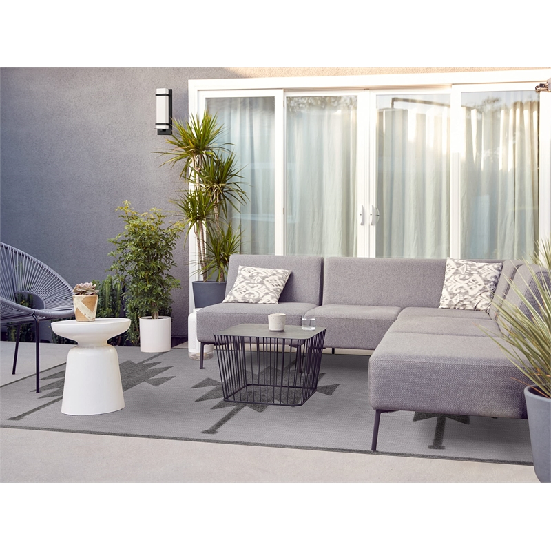 Leick Home 596700 Tegan Southwestern Indoor Outdoor Area Rug Rectangle 7'10