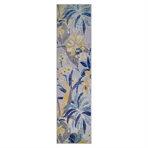 leick home 595231 song floral indoor outdoor area rug runner 2'x8'