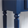 LEICK HOME Coastal Hall Console Wooden Table with Drawer Storage - Navy Blue