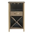 Leick Home Leah Mini Bar Cabinet-Dune and Gold