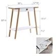 Empiria Console Table with Drawer in White