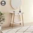 Empiria Console Table with Drawer in White