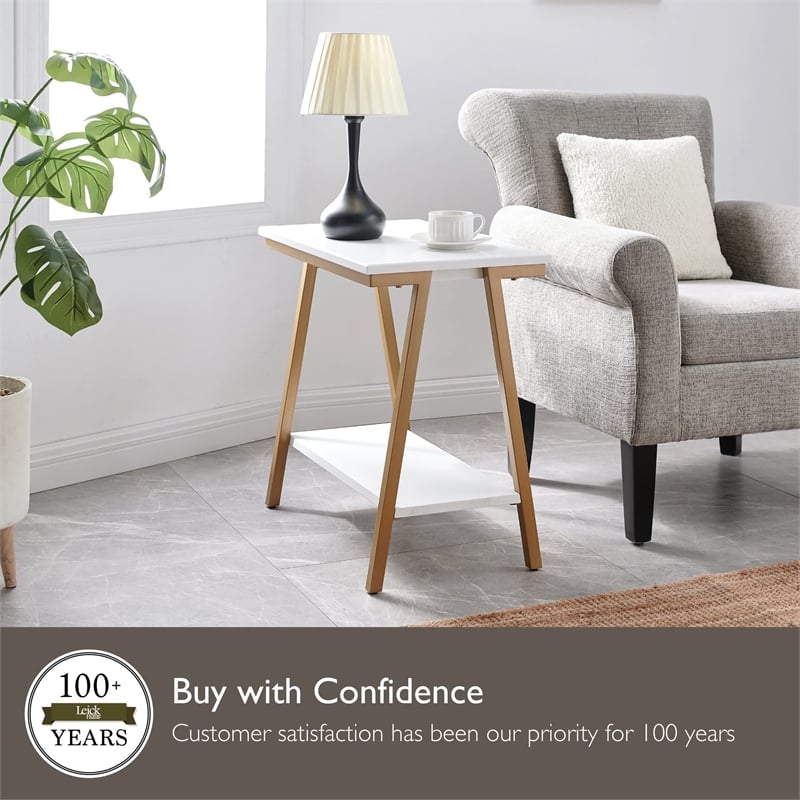 Empiria Narrow Side Table in White
