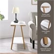 Empiria Narrow Side Table in White