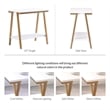 Empiria Narrow Side Table in White