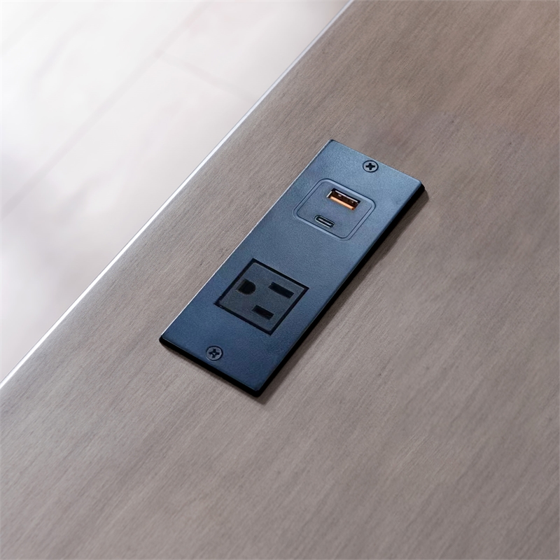 Leick Home Laurent Traditional Wood Nightstand in Gray (Set of 2)