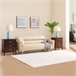 Leick Home Laurent Traditional Wood Nightstand in Chocolate (Set of 2)