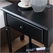 Leick Home Coastal Traditional Wood Nightstand in Black (Set of 2)