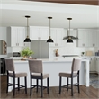 Design House Metal Counter Stool in Gray-Set of 4