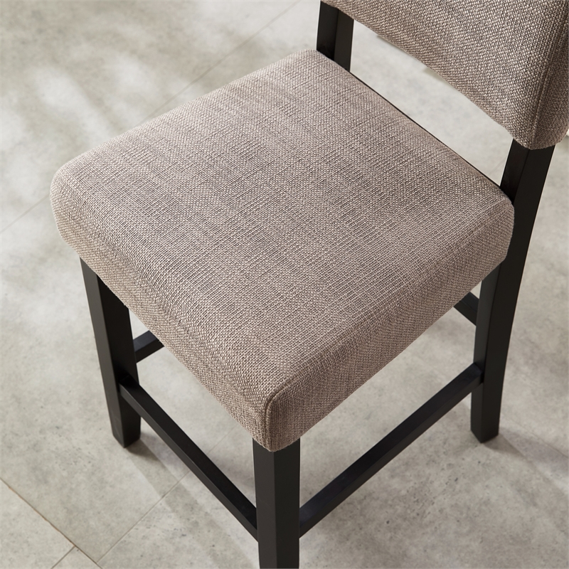 Design House Metal Counter Stool in Gray-Set of 4