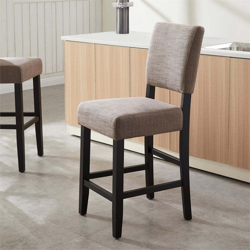 Design House Metal Counter Stool in Gray-Set of 4