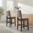Design House Metal Counter Stool in Gray-Set of 4