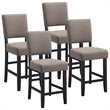 Design House Metal Counter Stool in Gray-Set of 4