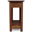 Leick Furniture Mission Wood End Table in Medium Oak Brown