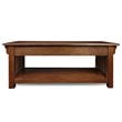 Leick Furniture Wood Mission Coffee Table in Brown Medium Oak