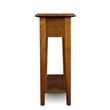 Leick Furniture Chairside Wood End Table in Medium Oak Finish