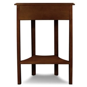 leick furniture demilune wood hall stand in bronze