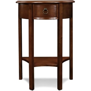 Leick Furniture Demilune Wood Hall Stand in Bronze