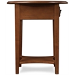 Leick Furniture Wood Oval End Table in Medium Oak Wood