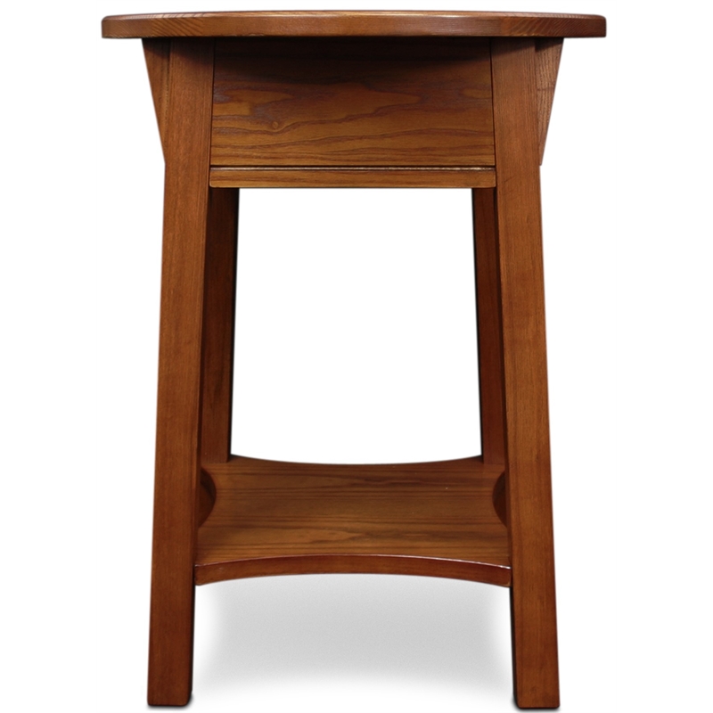 Leick Furniture Wood Anyplace Side Table in Russet Oak