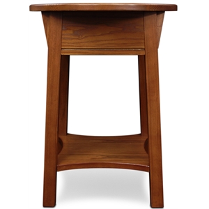 leick furniture wood anyplace side table in russet oak