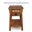 Leick Furniture Wood Mission Chairside End Table in Russet Brown