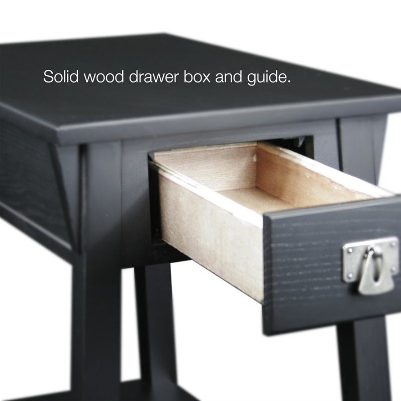 Leick Furniture Mission Chairside End Table in Slate 9059SL