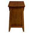 Leick Furniture Favorite Finds Mission Cabinet Wood End Table in Brown/Russet