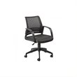 Leick Furniture Mesh Back Adjustable Height Office Chair in Black