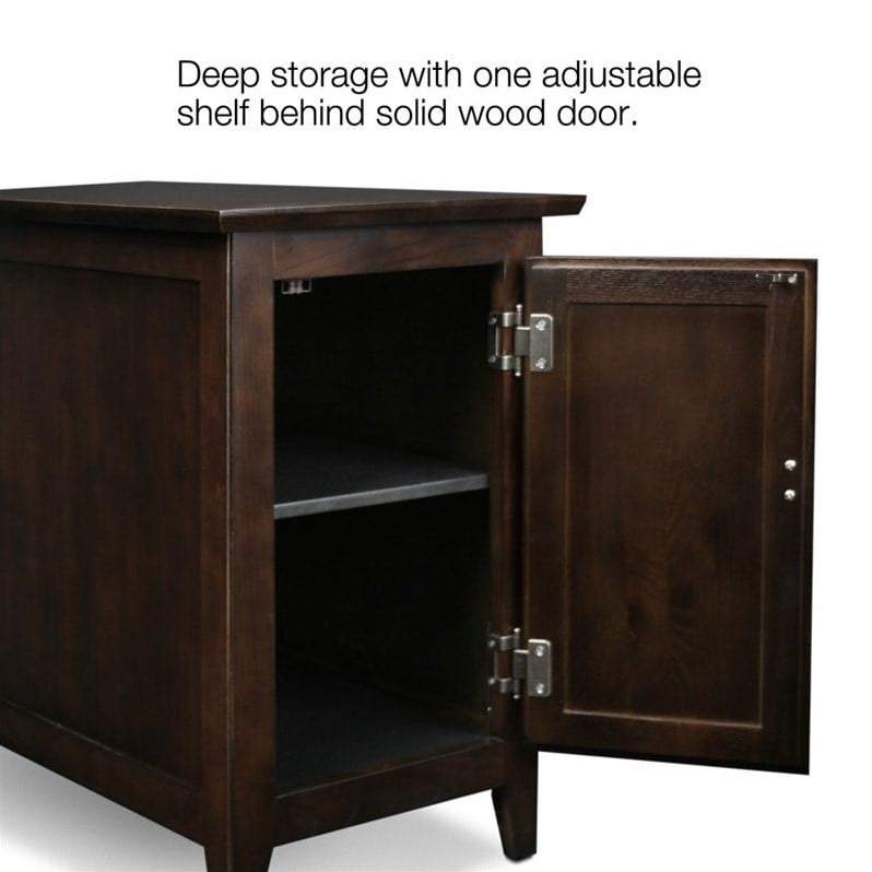 Leick Furniture End Table in a Chocolate Oak Finish