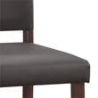 Leick Favorite Finds Wood Upholstered Back Counter Stool Set in Cappuccino