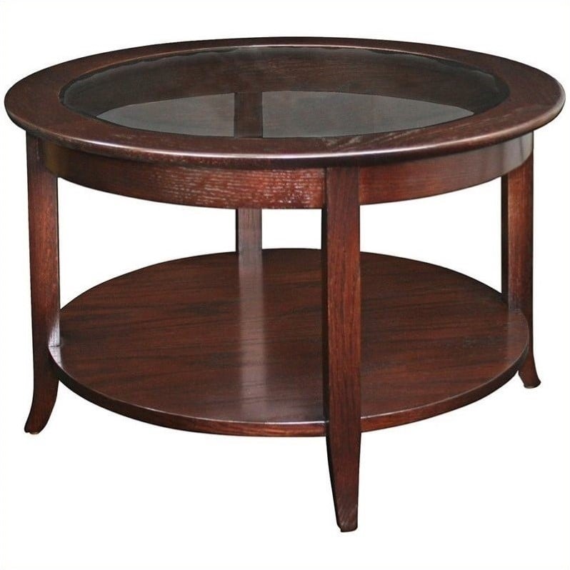 Round Glass And Wood Coffee Table - Furniture Ideas - Round Coffee Tables In Glass, Wood ... : This stylish but functional round coffee table brings luxury into any home without being visually overwhelming.