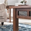 Leick Furniture Rustic Slate Rectangular Wood Coffee Table in Rustic Oak