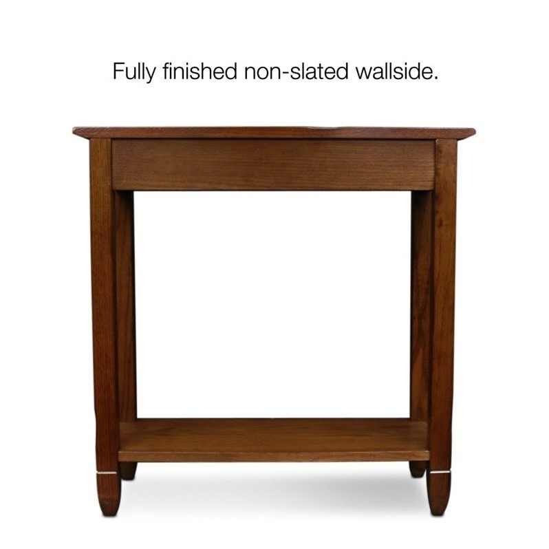 Leick Furniture Rustic Slate Hall Stand in a Rustic Oak Finish 10059