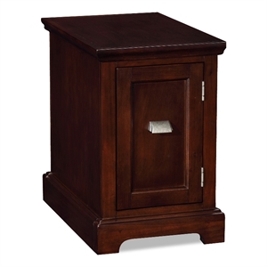 leick furniture end table-printer stand in a chocolate cherry wood finish