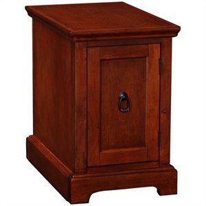 leick furniture westwood storage end table-printer stand in cherry