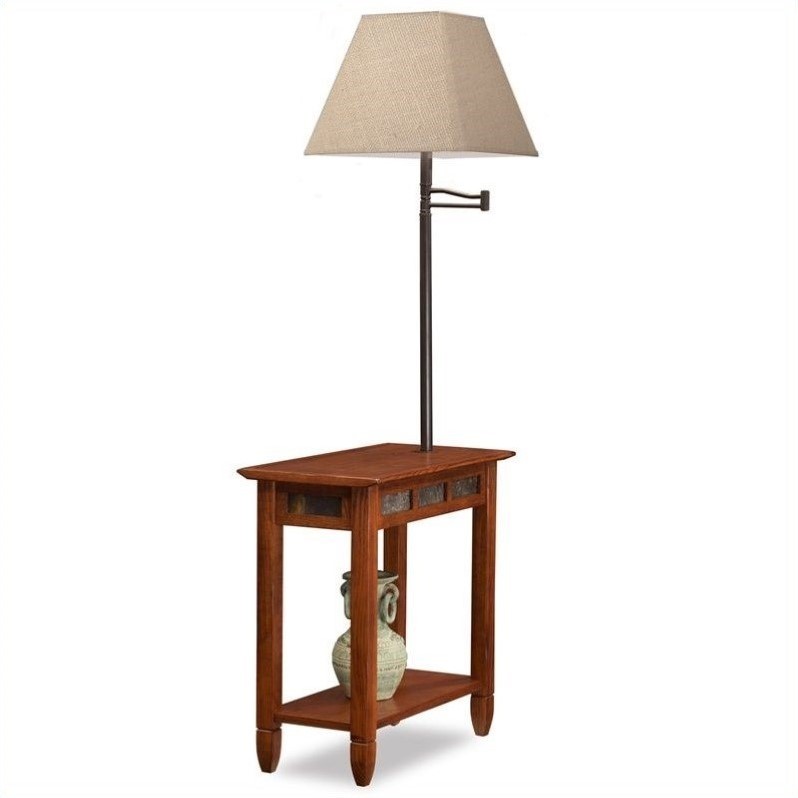 Order Online Leick Favorite Finds Slate Chairside Lamp End Table in Rustic ...