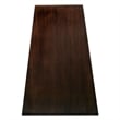 Leick Laurent Solid Wood Wedge Table in Chocolate Cherry