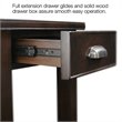 Leick Furniture Laurent Solid Wood Square End Table in Chocolate Cherry