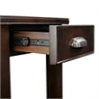 Leick Furniture Laurent Solid Wood Square End Table in Chocolate Cherry