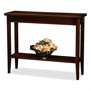 leick laurent solid wood hall stand in chocolate cherry
