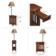 Leick Furniture Mission Chairside Solid Wood Lamp Table Medium in Oak