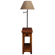 Leick Furniture Mission Chairside Solid Wood Lamp Table Medium in Oak