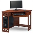 Leick Furniture Corner Computer Desk in Oak